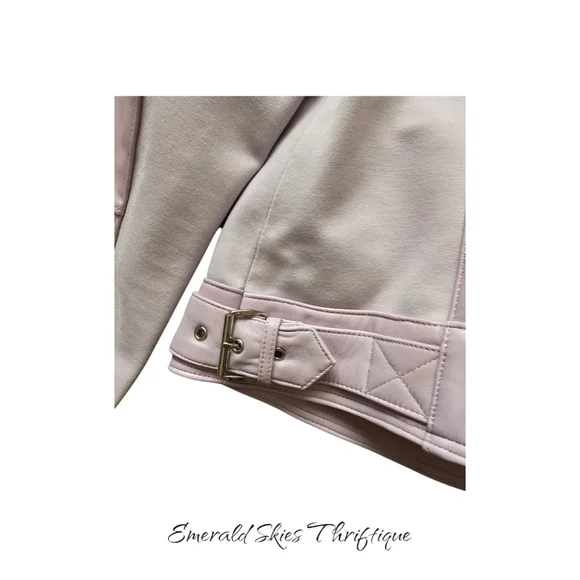 MICHAEL Michael Kors Lavender Leather Jacket - Picture 4 of 10